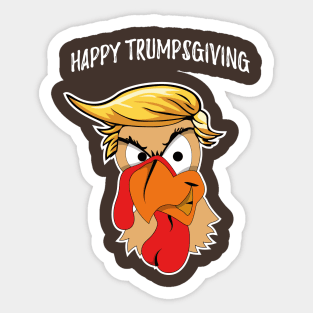 Happy Trumpsgiving Day Funny Trump Thanksgiving Shirt Sticker